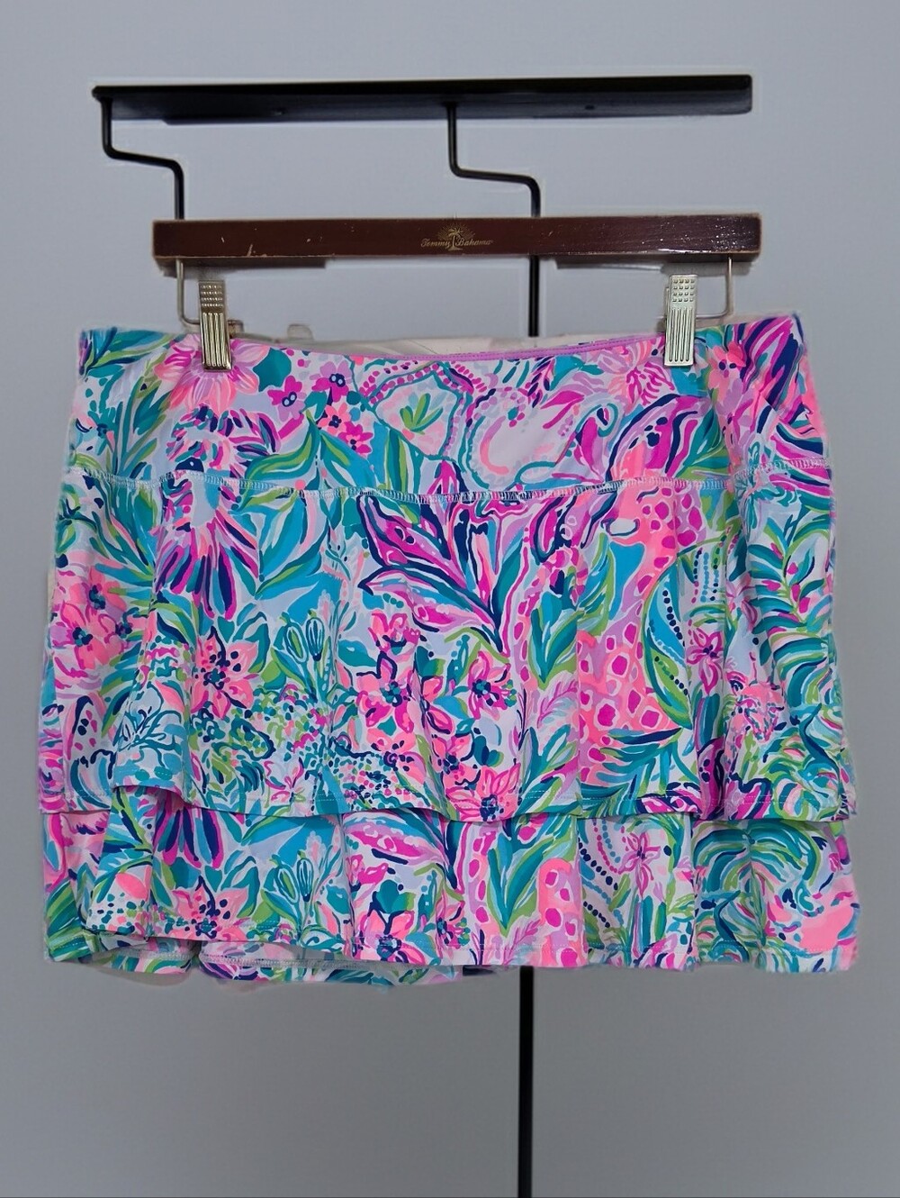 Lilly Pulitzer Luxletic Tropical Print Skort Size XL